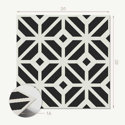Vinyl fliesen Abstrakte Rauten in einer geometrischen Komposition