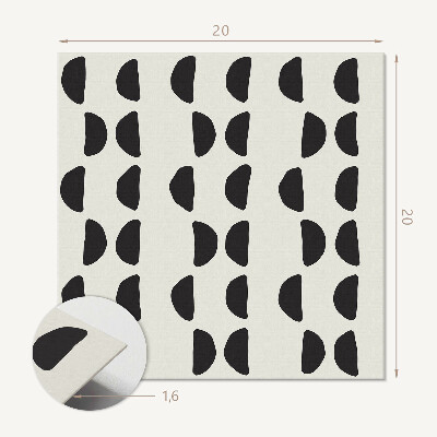 Pvc fliesen Kreative Halbmonde im abstrakten Stil