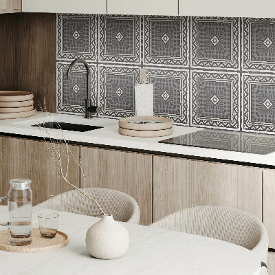 Vinyl fliesen selbstklebend Rahmen mit geometrischen Formen
