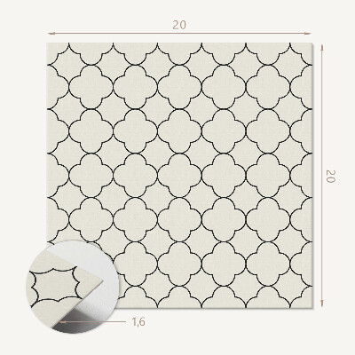 Vinyl fliesen selbstklebend Mesh-Blumenmotiv