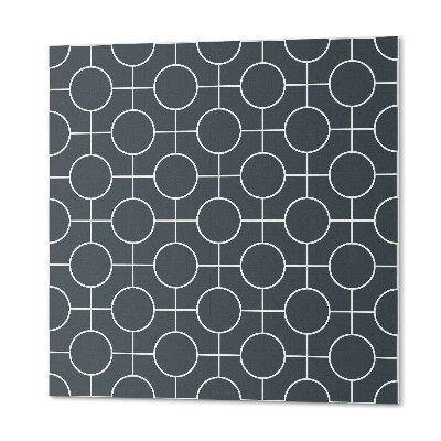 Pvc fliesen Die Geometrie von Kreisen und Linien im Design