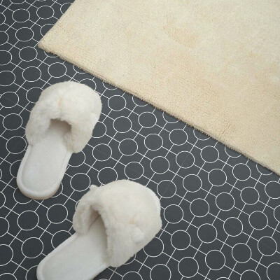 Pvc fliesen Die Geometrie von Kreisen und Linien im Design