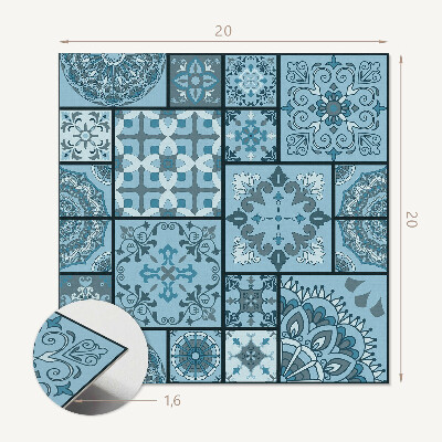 Vinyl fliesen selbstklebend Geometrie im Mosaikstil