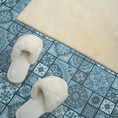 Vinyl fliesen selbstklebend Geometrie im Mosaikstil