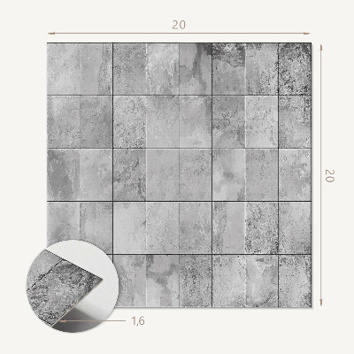 Pvc fliesen Mosaikmuster mit Fliesendetails