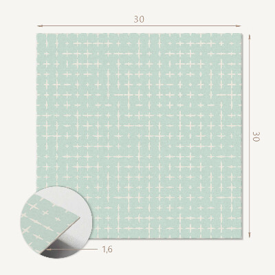 Vinyl fliesen selbstklebend Formen von Kreuzen und geometrischen Linien