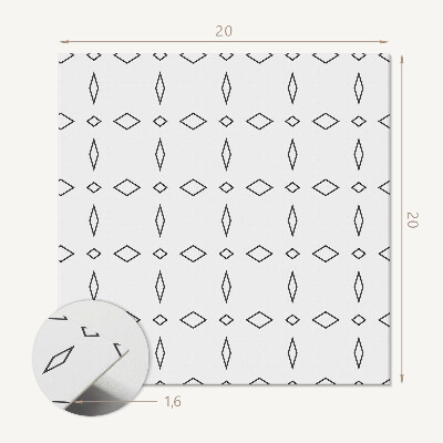 Pvc fliesen Rautenmuster im geometrischen Stil