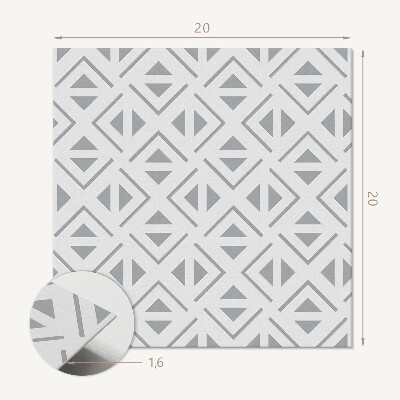 Pvc fliesen Geometrisches Muster in Quadraten