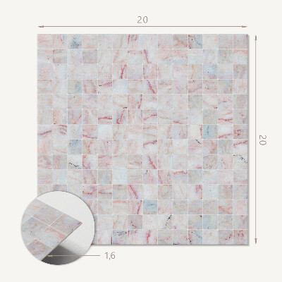 Vinyl fliesen selbstklebend Quadratisches Mosaik im künstlerischen Stil