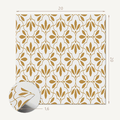 Vinyl fliesen Exquisites Pflanzenmuster