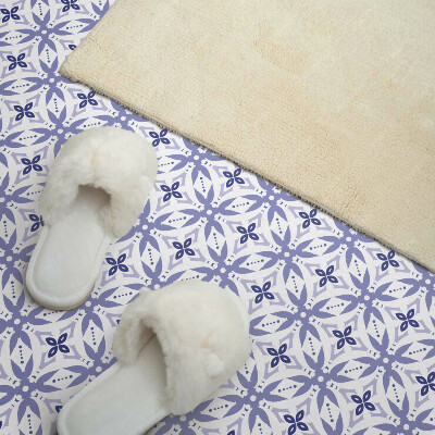 Pvc fliesen Geometrische Motive mit Flora