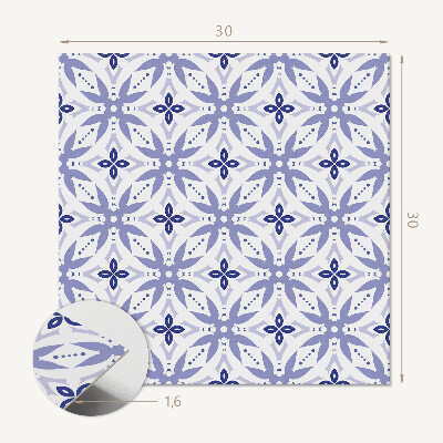 Pvc fliesen Geometrische Motive mit Flora