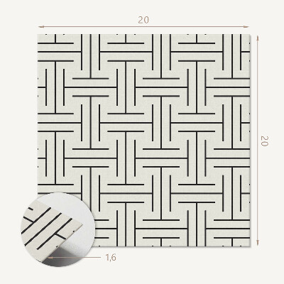 Pvc fliesen Geometrische Formen in einem Schachbrettmuster