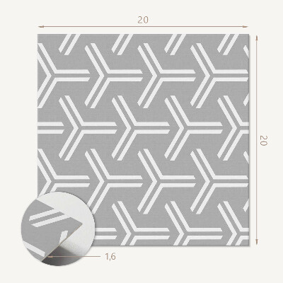 Vinyl fliesen selbstklebend Pfeilformen im geometrischen Stil