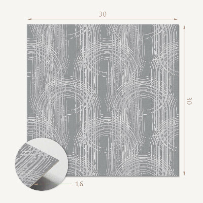 Vinyl fliesen Kreisgeometrie im abstrakten Stil