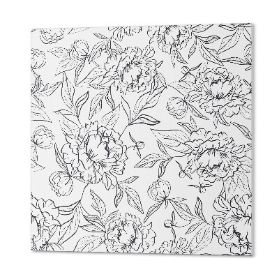 Vinyl fliesen selbstklebend Blumenmotiv mit zarten Blättern