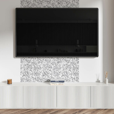Vinyl fliesen selbstklebend Blumenmotiv mit zarten Blättern