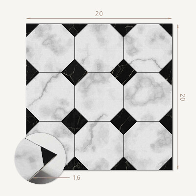 Vinyl fliesen selbstklebend Stilvolle Formen in der Geometrie