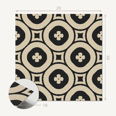 Pvc fliesen Quadratische Motive im geometrischen Stil