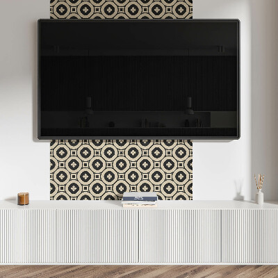 Pvc fliesen Quadratische Motive im geometrischen Stil