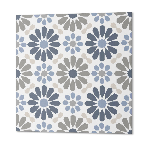 Pvc fliesen Symmetrisches Blumenmotiv