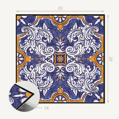 Pvc fliesen Florale Muster mit Details