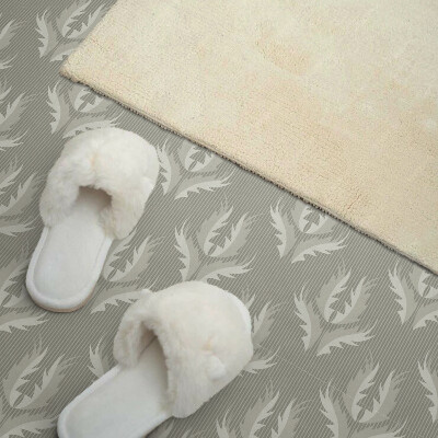 Vinyl fliesen selbstklebend Elegantes botanisches Muster