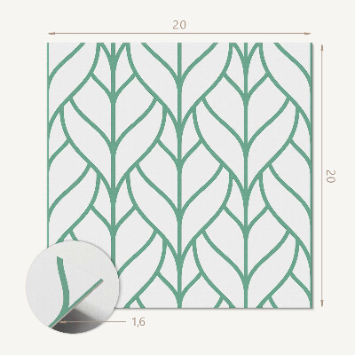 Pvc fliesen Symmetrische Blattmuster