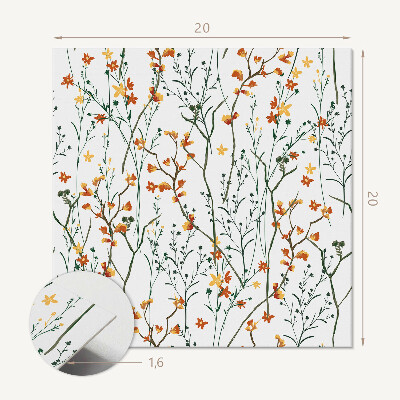 Vinyl fliesen selbstklebend Blumenmuster