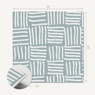 Vinyl fliesen selbstklebend Linienmuster im geometrischen Stil