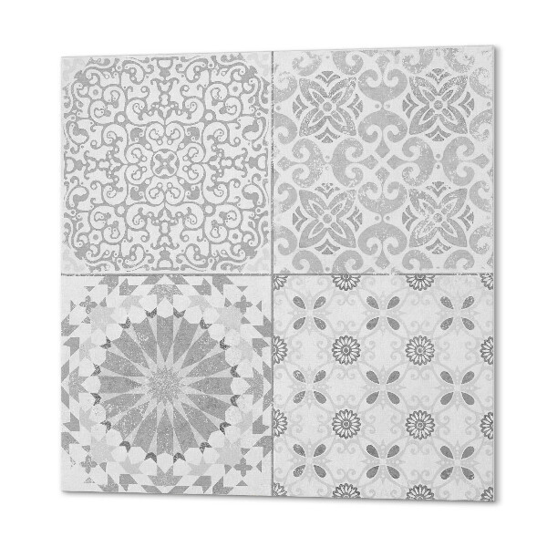 Vinyl fliesen selbstklebend Floral-geometrische Komposition