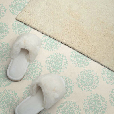 Vinyl fliesen Blumenmuster