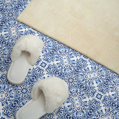 Vinyl fliesen selbstklebend Traditionelles Blumenmuster