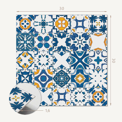 Vinyl fliesen selbstklebend Stilvolle Mosaike im Arrangement