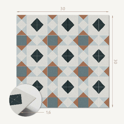 Vinyl fliesen selbstklebend Geometrisches Fliesenmuster