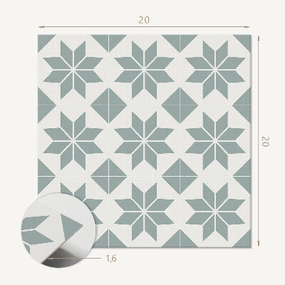 Vinyl fliesen Geometrische Blumenmuster
