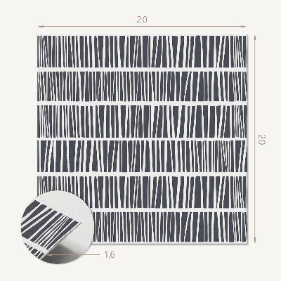 Vinyl fliesen selbstklebend Muster mit dynamischen Linien