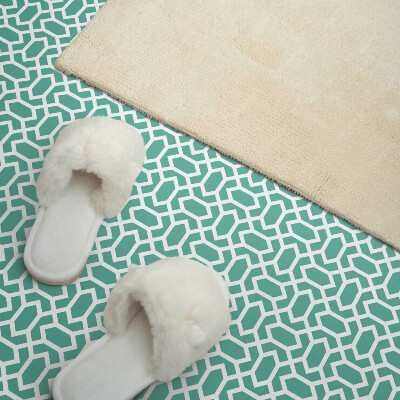 Vinyl fliesen selbstklebend Geometrisches Muster mit Formen