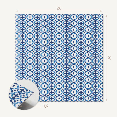 Pvc fliesen Geometrie in floralen Formen