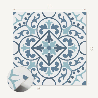 Pvc fliesen Pflanzenornamente mit floralem Akzent