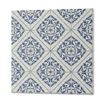 Vinyl fliesen selbstklebend Blumenmotiv mit Stil