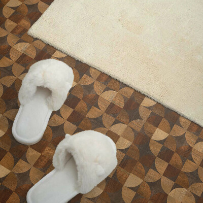 Vinyl fliesen Geometrie in der Form von Naturholz