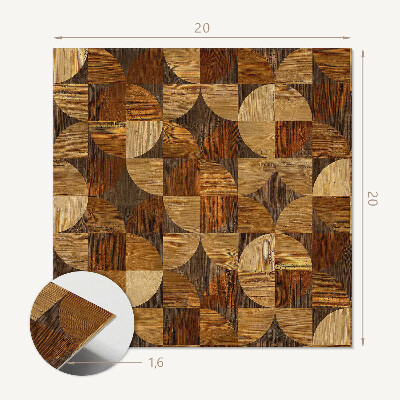 Vinyl fliesen Geometrie in der Form von Naturholz