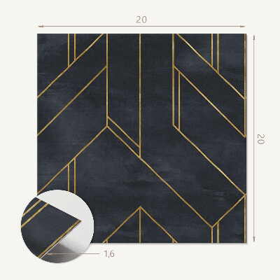 Pvc fliesen Geometrische Formen und Linien