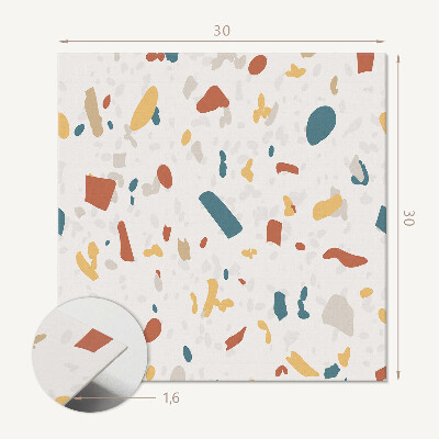 Vinyl fliesen Geometrisches Muster mit künstlerischen Formen