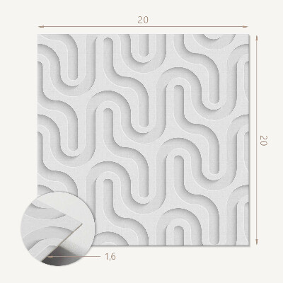 Vinyl fliesen 3D-Wellen