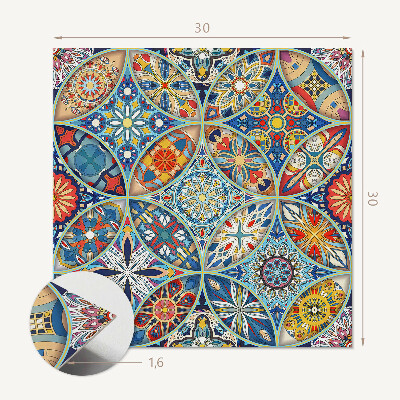 Vinyl fliesen selbstklebend Symmetrische Mosaikmuster