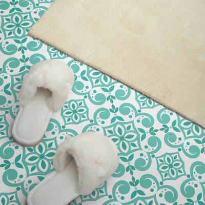 Vinyl fliesen selbstklebend Elegantes Design mit Pflanzen