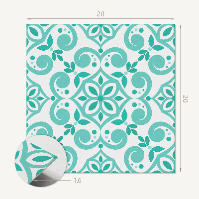 Vinyl fliesen selbstklebend Elegantes Design mit Pflanzen