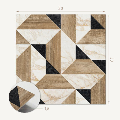 Vinyl fliesen selbstklebend Geometrisches Muster auf Fliesen